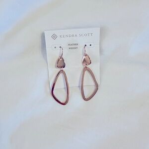 Kendra Scott Kira drop earrings, rose gold